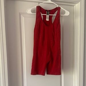 Burnt orange Sleeveless Romper